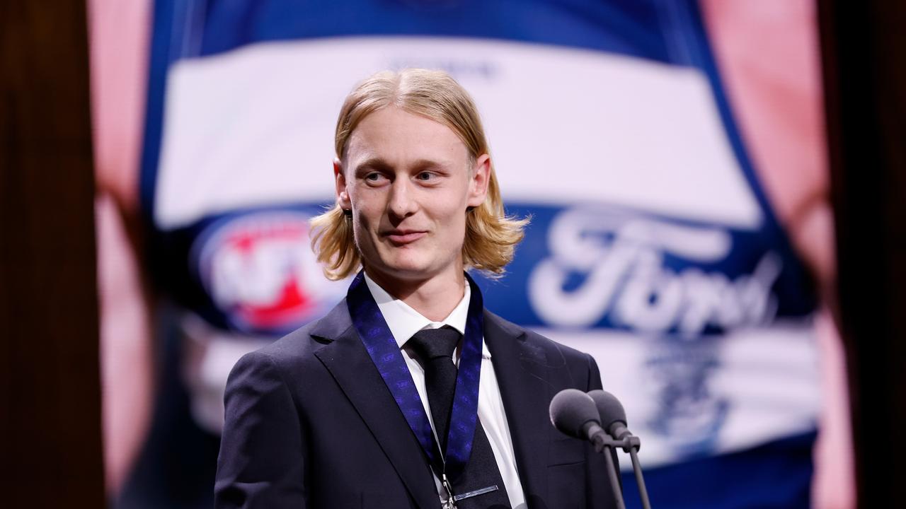 Dempsey is the 2024 Rising Star. Photo by Dylan Burns/AFL Photos via Getty Images