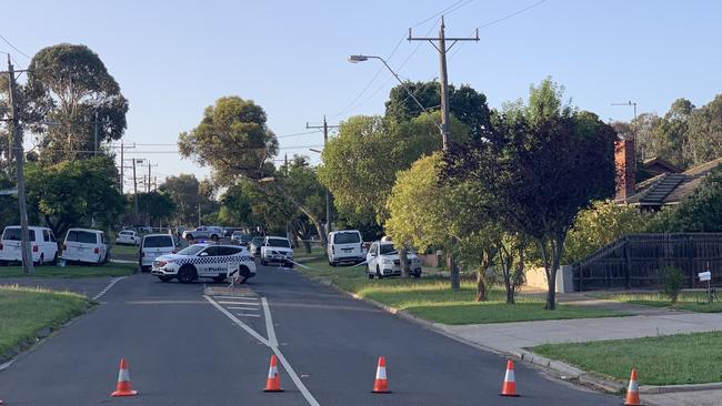 Liberty Pde the morning after Ms Steenbeek was attacked. Picture: Brianna Travers