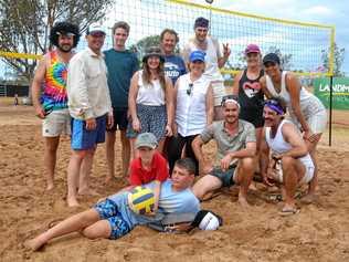 Despite a bit of healthy team rivalry, it was smiles all round at the Dulacca Sports Club annual Bush Beach Volleyball tournament. Picture: Kate McCormack