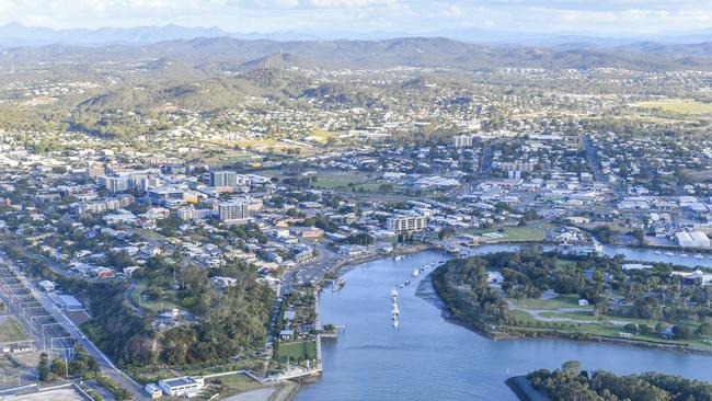 Aerial view of Auckland Creek Inlet, Gladstone.