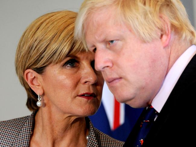 It’s no secret that UK Foreign Secretary Boris Johnson is a big fan of Australia, but does he really want full access? Picture: Nick Ansell/WPA Pool/Getty Images.