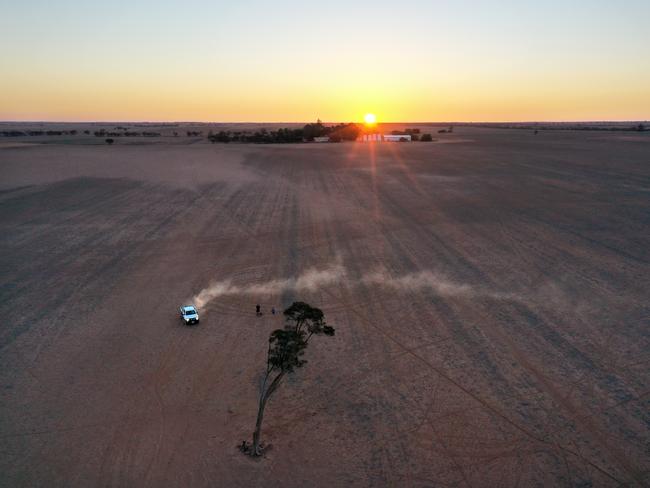 The Tyack family’s farm near Werrimull a year ago. Picture: Alex Coppel.