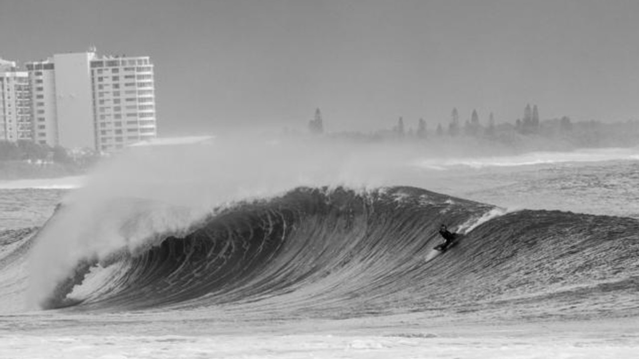 Massive swells at Mooloolaba from Tropical Cyclone Alfred. Picture: Facebook/David Cook.