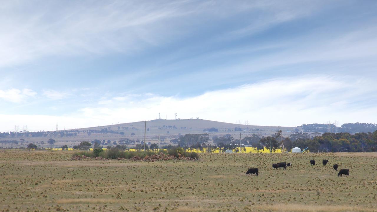 The actual view of the landscape from the property.