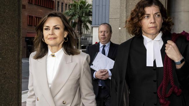 Lisa Wilkinson arrives at the Federal Court with lawyer Sue Chrysanthou. Picture: NCA NewsWire Monique Harmer