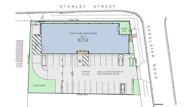 The new centre will include 26 parking spaces, including an ambulance bay.