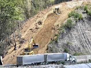 No new money for the Second Range Crossing, Warrego Highway or Inland Rail in the 2015-16 Federal Budget. Picture: Chris Calcino