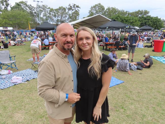 Neil Blunden and Tilly Blunden at the Hervey Bay Seafood Festival.