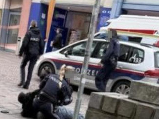 Austrian police foiled the terror plot just days after a man carried out a knife attack in Villach. Picture: X