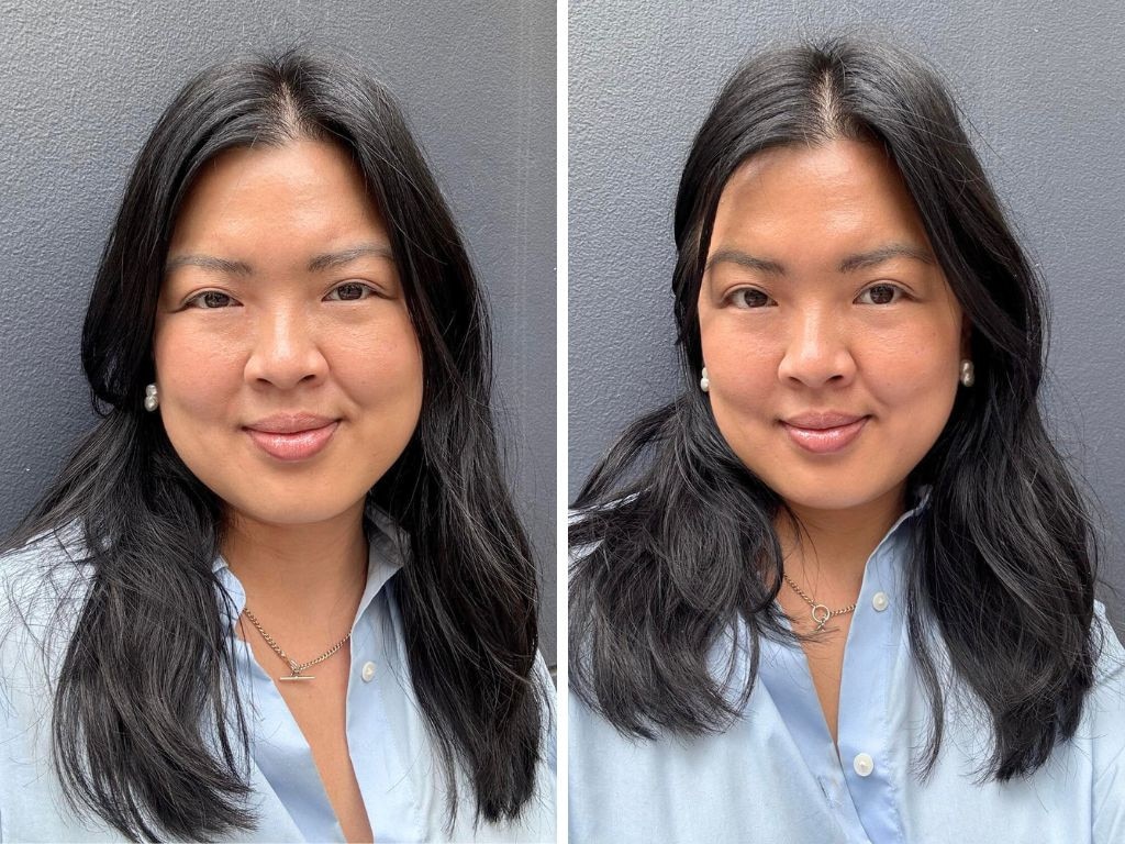 Melody tries the Fenty Beauty Soft’Lit Luminous Foundation during an office work day. Picture: Supplied