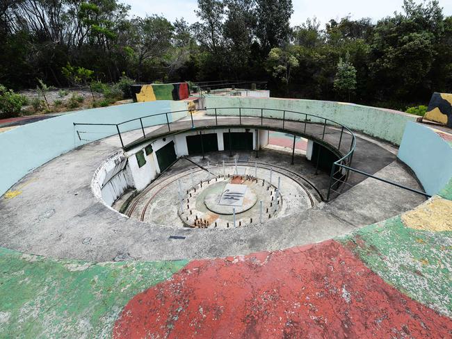 Gun Emplacement 2, at North Fort, in Sydney's North Head Sanctuary. Picture: Braden Fastier.