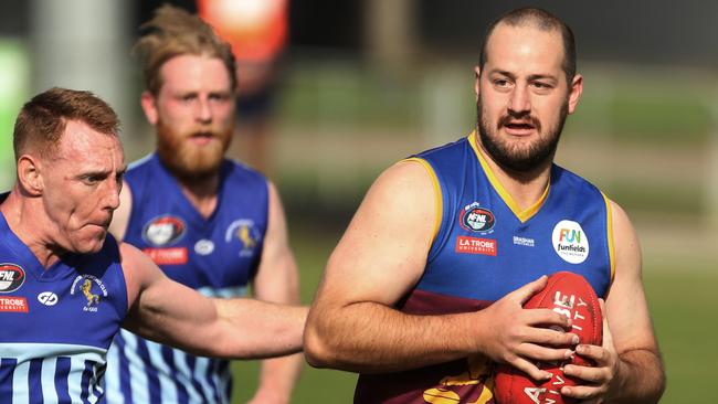 Nathan Stefanile in action for South Morang. Picture: Stuart Milligan