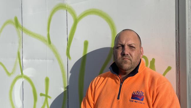 Mr Fitzgerald said each graffiti tag costed upward of $600 to remove. Picture: Matt Gazy