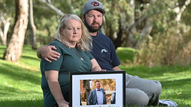 Jacqueline Cosgrove and Nathan King are grieving the recent death of Jacqueline’s son Ethan Phyland, who took his own life three weeks ago after being discharged “too early” from hospital. Scroll down to read their devastating story. Picture: Keryn Stevens