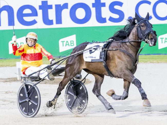 Race 4: Melton Park, Breeders Crown, Saturday 25-11-2023 Hyland Harness Colours Breeders Crown Series 25 (3yo Trotting Fillies) Final Winner: Rockinwithattitude (3) Trainer & Driver: David Miles Race Distance: 2,240 metres, Mile Rate: 1.59.9 photography: Stuart McCormick