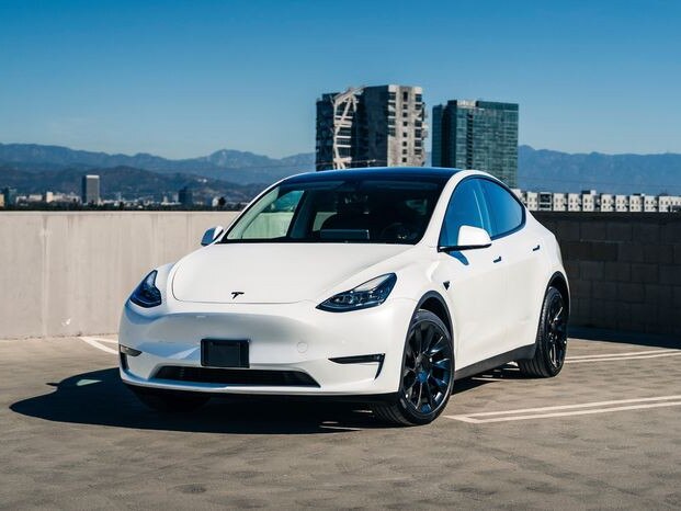 A video ad campaign on Facebook, Instagram and Elon Musk’s own X touts Tesla’s Model Y as ‘the #1 most American-made car.’ PHOTO: RYAN GREGER/ASSOCIATED PRESS