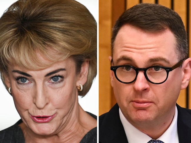 Senior Liberal frontbencher Michaelia Cash has rebuked Liberal senator Andrew Bragg for flagging using GST to punish the states. Picture: NewsWire /Martin Ollman