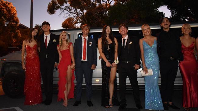 Students at Kawana Waters State College Year 12 formal 2024.