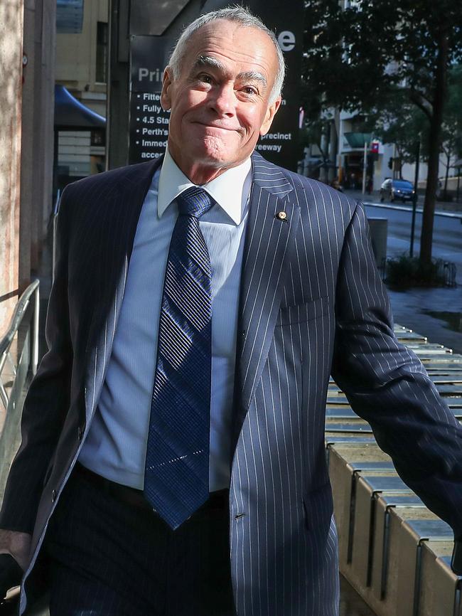 John Poynton arrives at the Perth Royal Commission. Picture: Colin Murty/The Australian