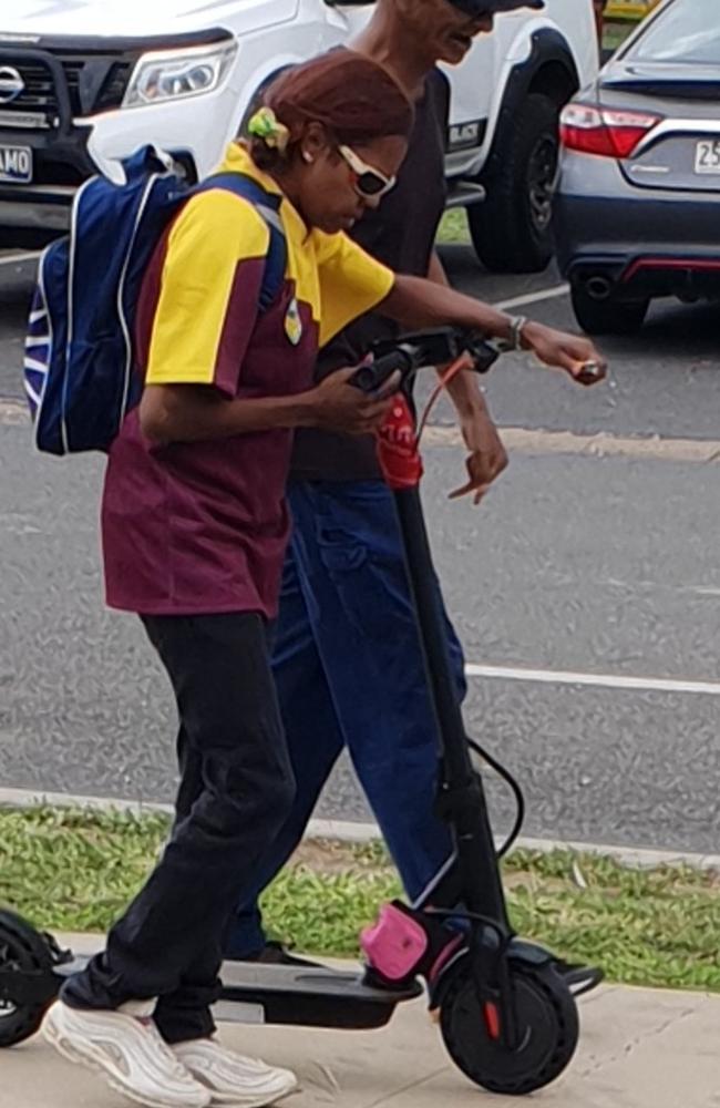 Saraphean Dulcie Tittum leaves Biloela Courthouse.