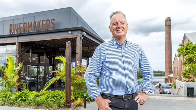 Development and garbage dump magnate Balfour Irvine at the Rivermakers site in Morningside. Picture: Richard Walker