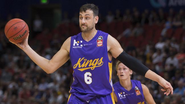 Andrew Bogut has been the fuel to the Kings’ fire. (AAP Image/Craig Golding) 