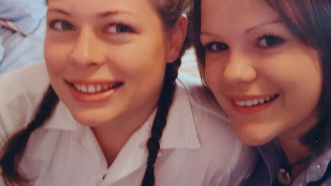 The devastated childhood and best friends of Mackay shooting victim Natalie Jane Frahm have paid tribute and expressed their shock and grief at the sudden loss of their ‘naturally beautiful’ friend. Pictured is a very young Natalie and Sally Barnden.