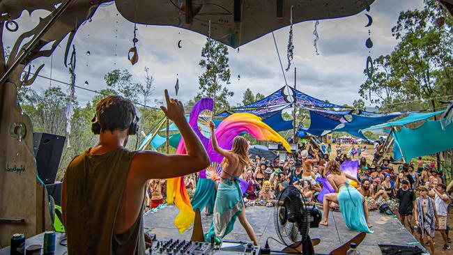 Art and music festival Initiation NYE hosted by Sundried Events has hit a snag in its plans for the festival to take place in the Southern Downs in 2024. Photo: Garlic Aeolan/Initiation NYE/Facebook