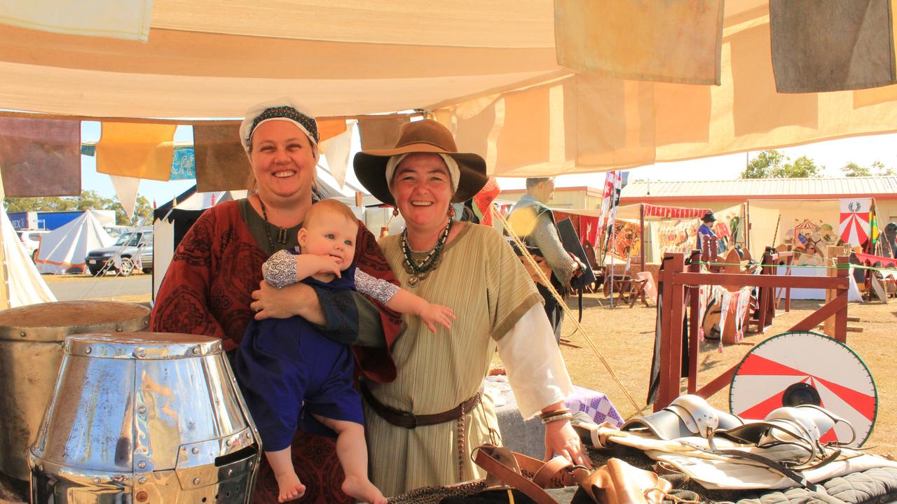 BUNDY SHOW 2021: Alice and Clare Keightley and Anna Hitchcock enjoying their time at the show.