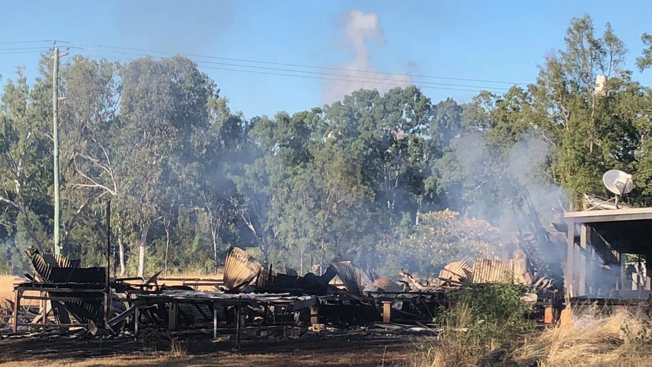 The house fire off Sackville St on Chong Rd, Stanwell.