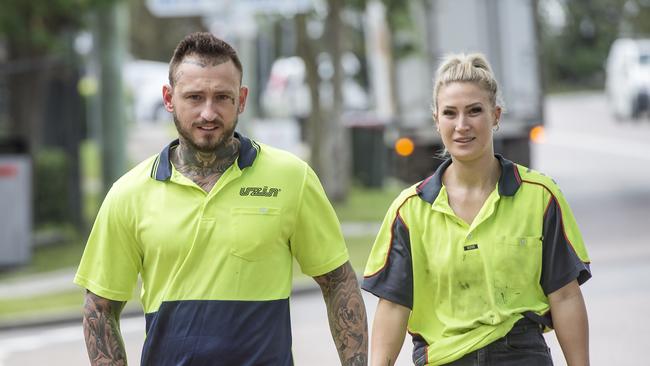 Hayden Brindle and Shaylee Cheal arriving at Wyong Local Court for an earlier appearance. Picture: NewsLocal