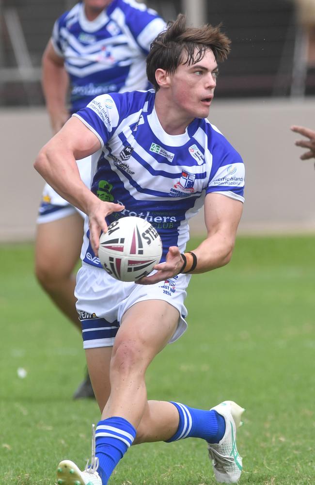 Kirwan High against Ignatius Park College in the Northern Schoolboys Under-18s trials at Brothers Rugby League Club in Townsville. Sean Weir. Picture: Evan Morgan