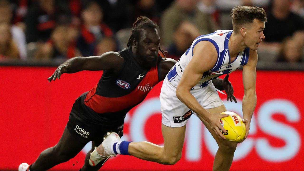 McDonald-Tipungwuti’s chase-down tackles always made the highlights reel. (Photo by Michael Willson/AFL Photos via Getty Images)