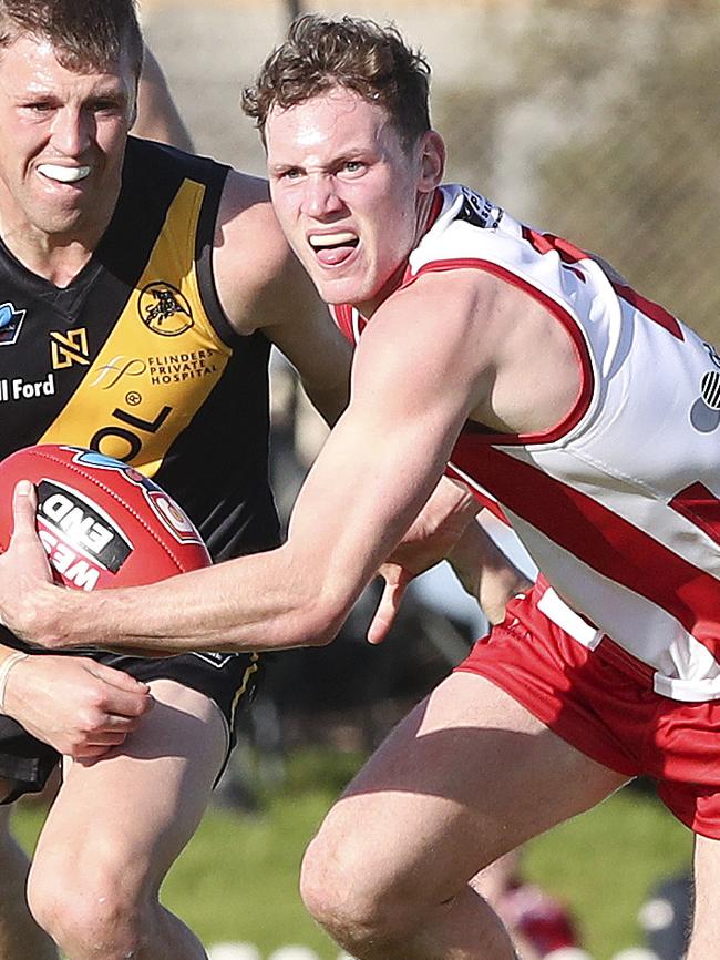 Roosters premiership player Mackenzie Slee turned out for Prince Alfred OC on Saturday. Picture: Sarah Reed