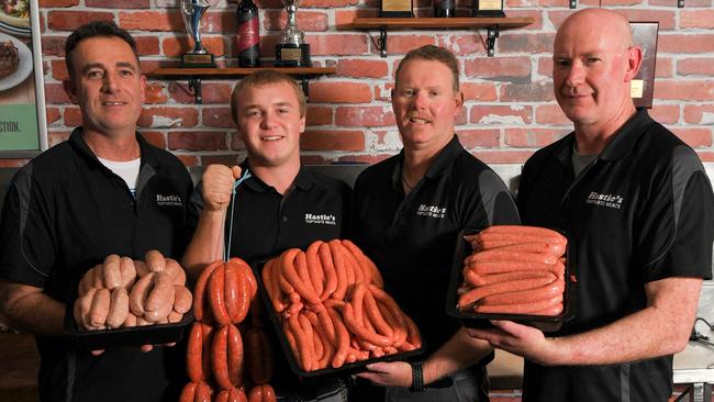 David Methven, Brice Woodley, John Hastie and Glen Mather from Hastie’s Toptaste Meats.