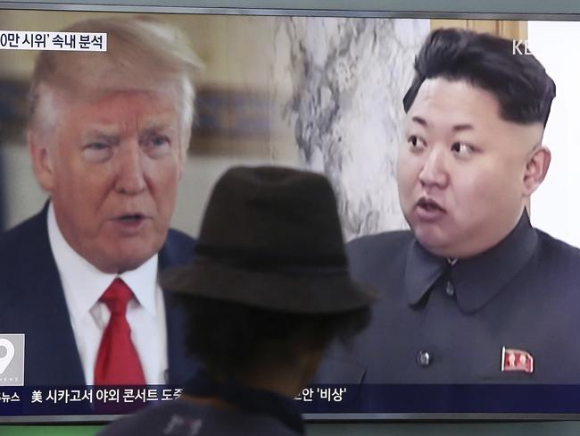 The rhetoric between US President Donald Trump and North Korean leader Kim Jong-un was one factor.  Picture:  AP