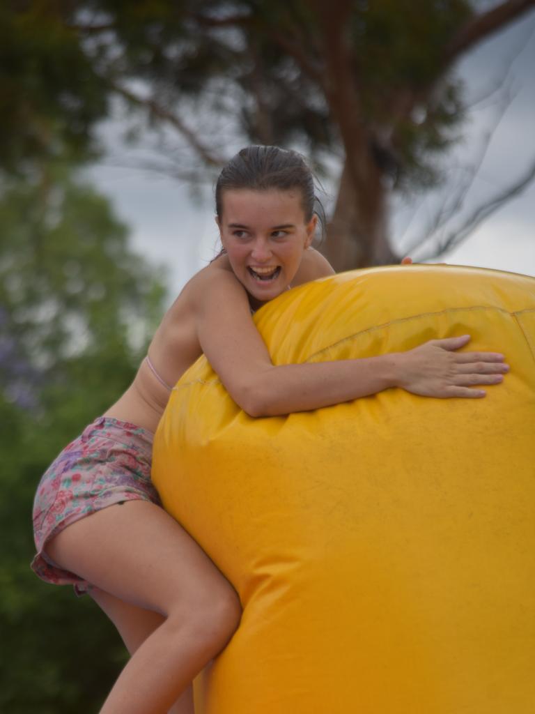 PARTY TIME: There were plenty of splatters and splashes at Dalby's pool party on Saturday afternoon.