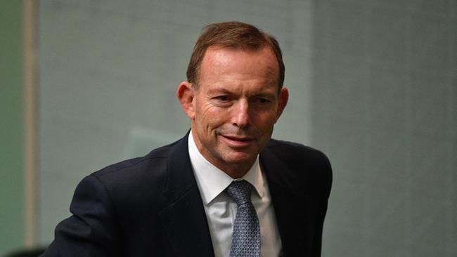 Former prime minister Tony Abbott during Question Time in the House of Representatives at Parliament House in Canberra, Monday, June 18, 2018. (AAP Image/Mick Tsikas) NO ARCHIVING