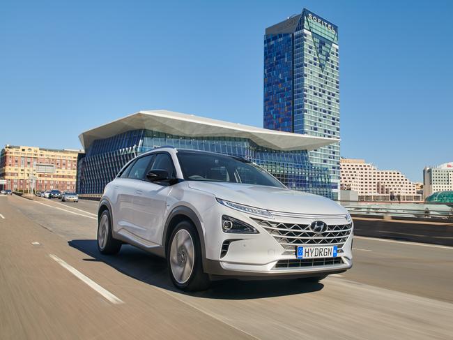 2021 Hyundai Nexo hydrogen fuel cell vehicle.