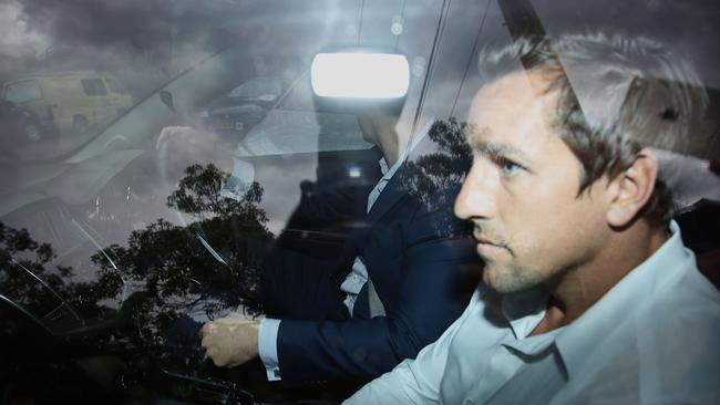 Mitchell Pearce fronts the media after his infamous Australia Day incident. Picture: Adam Yip