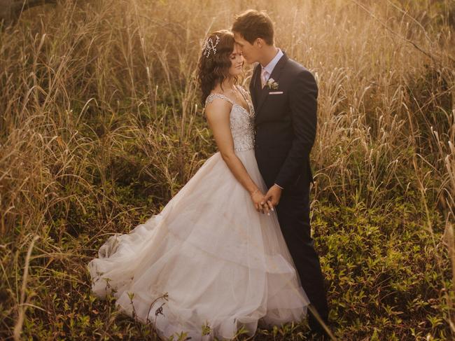 Mel and Aaron Barber chose the "perfect" time of day for their intimate photography session. Picture: Perspectives Photography