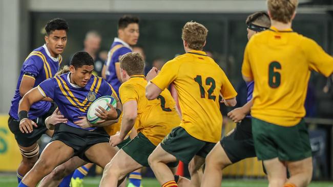 Waverley College took out the match against St Augustine's rugby match at Bankwest Stadium. Pic: Angus McPherson