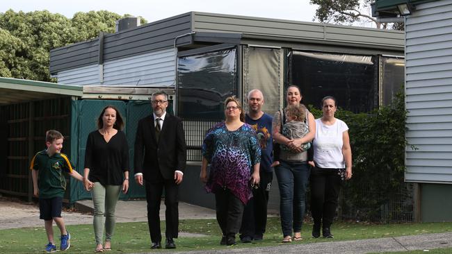 Students at Yarra Ranges Special Developmental School are stuck in portable classrooms. Picture: Stuart Milligan