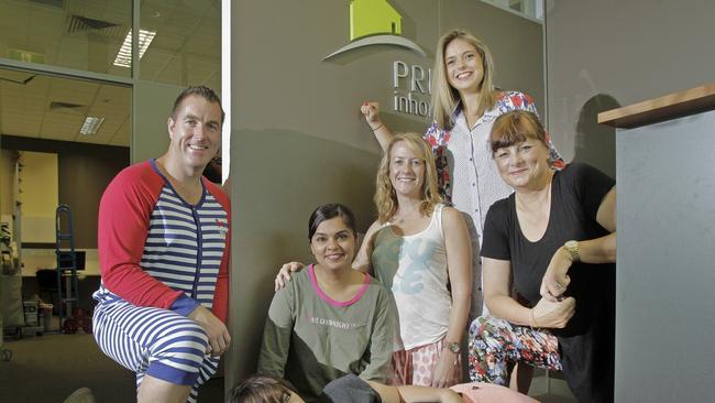 Staff at Prestige Inhome Care in Cheltenham during a recent dress-up day fundraiser.