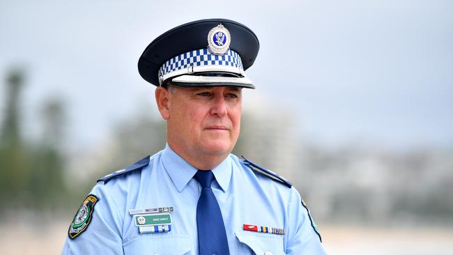 Northern Beaches Commander Dave Darcy. Picture: Joel Carrett