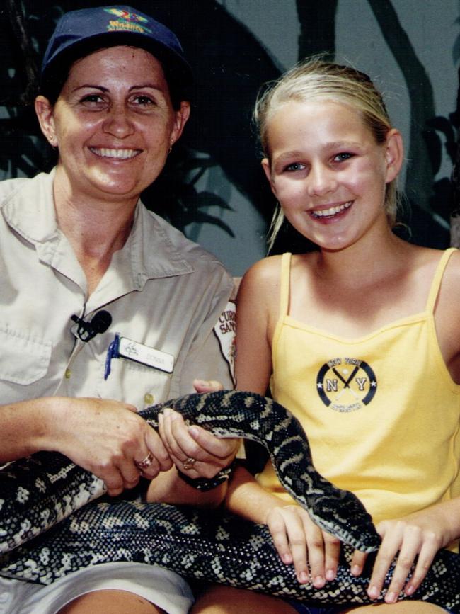 Candice at the sanctuary when aged 10