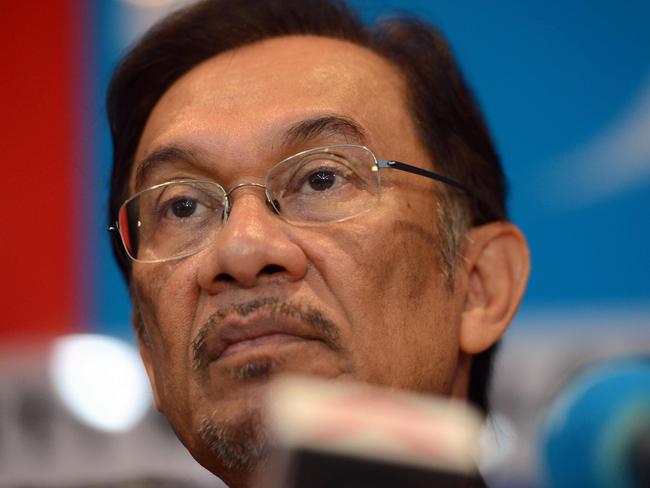 Captain Zaharie was said to have been an admirer of politician Anwar Ibrahim, who was jailed on sodomy charges weeks before MH370 vanished. Picture: AFP