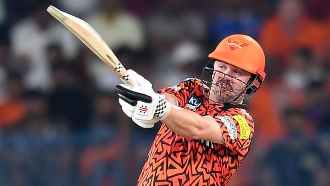 Travis Head was also retained by Sunrisers Hyderabad for A$1.2 million. (Photo by Noah SEELAM / AFP)