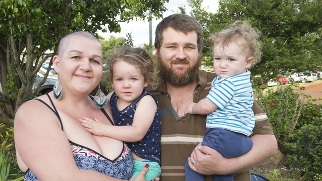 (From left) Toni, Ruby, Eric and Edward Orford at the Toowoomba Hospice Christmas Carols. Sunday, 25th Nov, 2018.