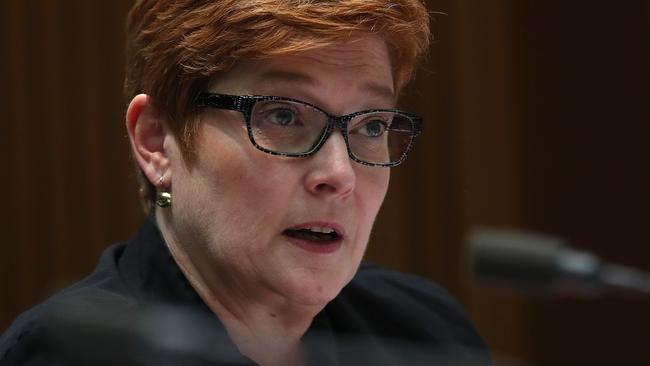 Foreign minister Marise Payne. Picture: Kym Smith